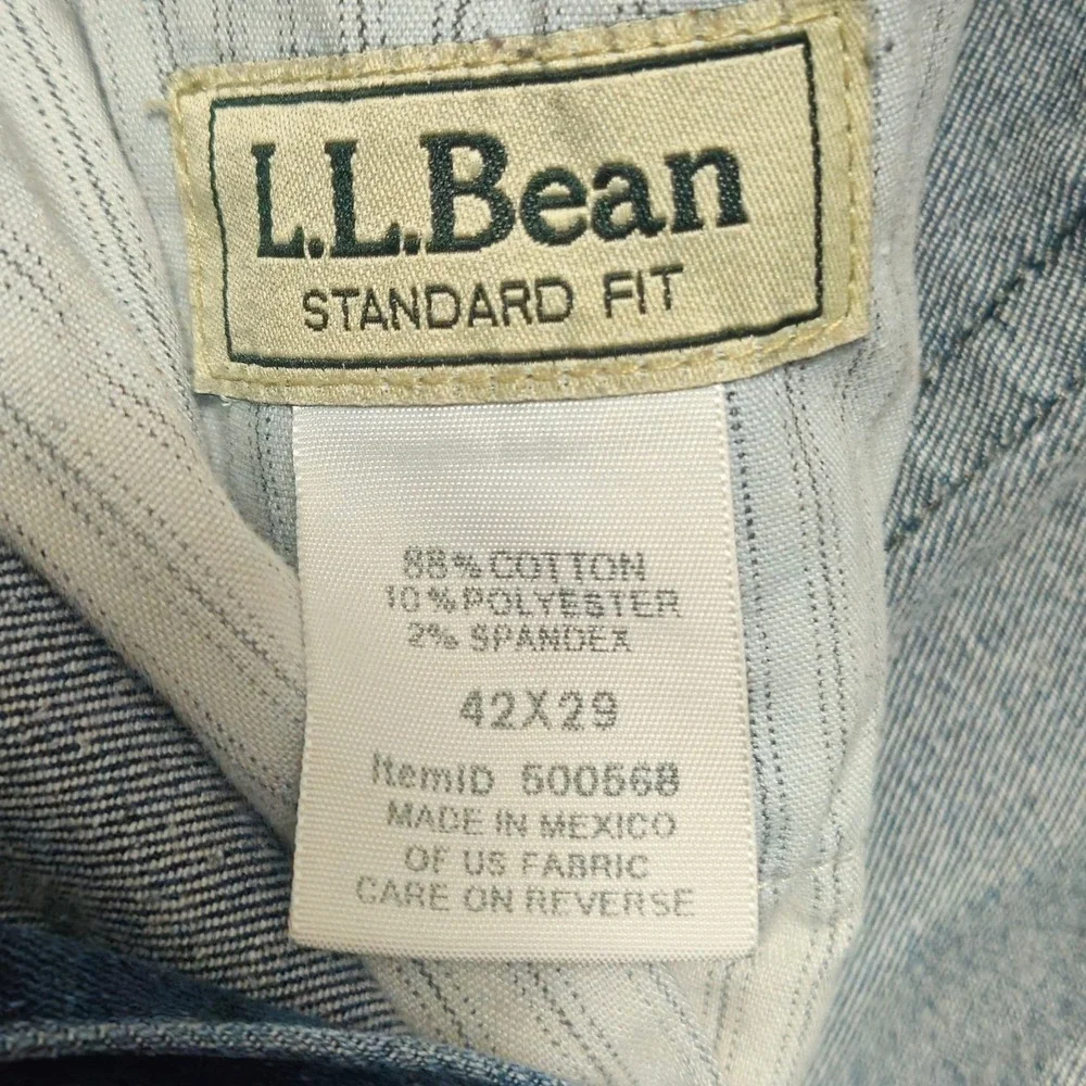 Lot‎ of 3 LL Bean Jeans Mens 40x29 x 2 Relaxed Fit and 42x29 x 1 Standard Fit